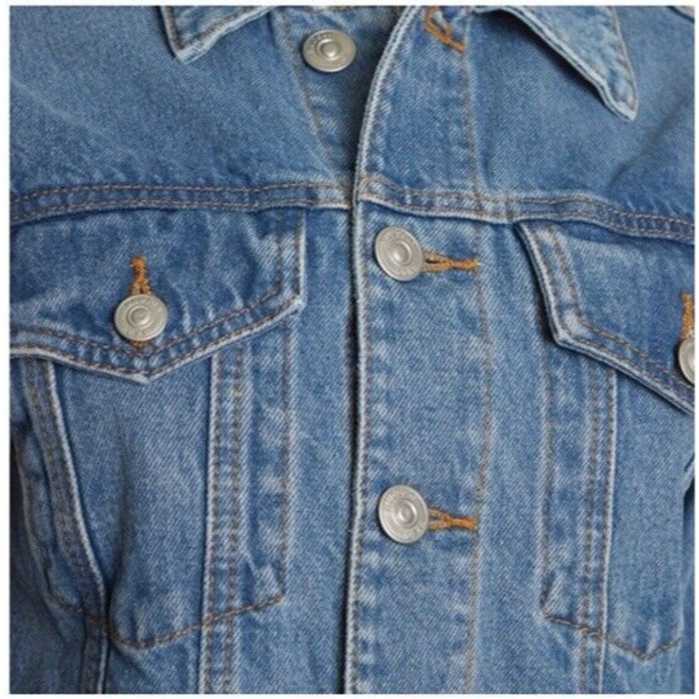 Hudson Jeans Classic Trucker Denim Jacket Blue Tahoe, Women’s Size S/M $215, NWT - Picture 4 of 16